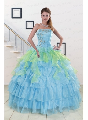 Classic Strapless Quinceanera Dress with Beading