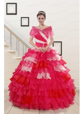 Puffy Beading Elegant Quinceanera Dress with One Shoulder for