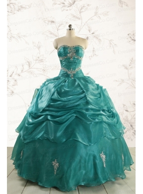 Pretty Sweet Sixteen Dress with Appliques