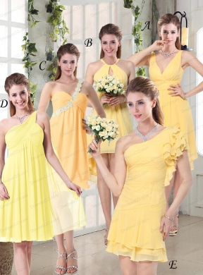 Discount Fashionable Decorated Bridesmaid Dress in Chiffon