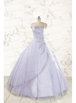 Brand New Lavender Quinceanera Dress with Appliques and Ruffles