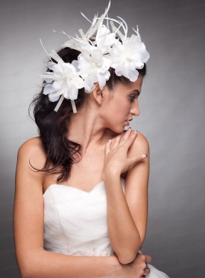 Lovely Headpieces Organza Hand Made Flowers
