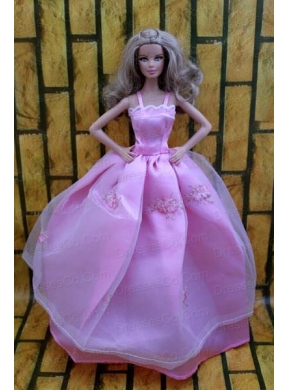 Ball Gown Dress For Quinceanera Doll Dress With Lavender And Straps