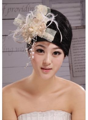 Headpieces Champagne Feathers With High Quality Sale 2013