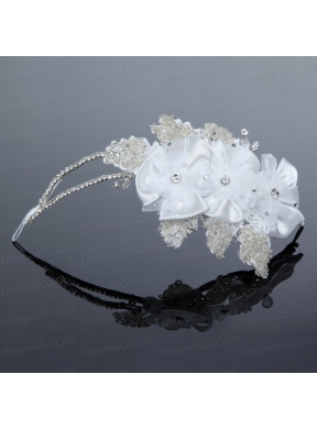 Alloy Lace Hairpins Birdcage Veils with Rhinestone