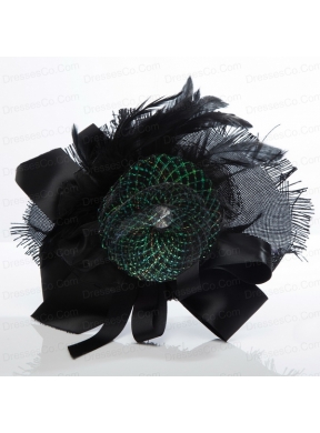 Modest Beading Lace and Feather Fascinators