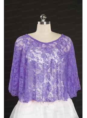 Lavender Hot Sale Wraps with Beading Lace
