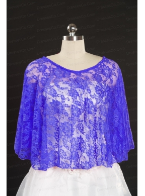 Lace Hot Sale Purple Wraps with Beading