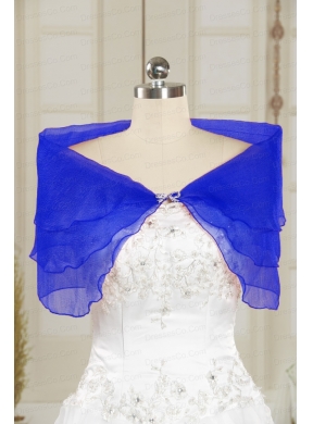 New Style Beading Shawls in Royal Blue