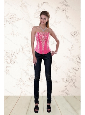 Famous Corset in Organza with Appliques