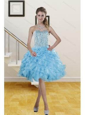 Elegant Knee Length Prom Dress with Beading