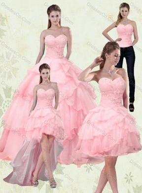 Latest Quinceanera Dress with Ruffled Layers and Beading