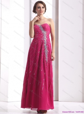 Pretty Floor Length Prom Dress with Beading