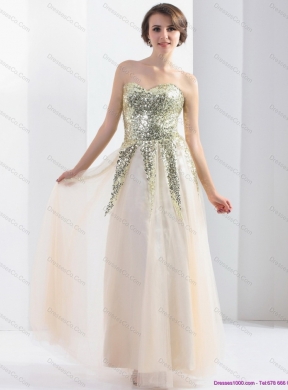 Exquisite Floor Length Prom Dress with Sequins