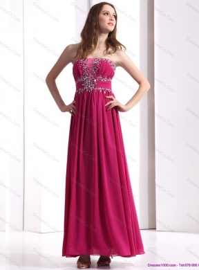Sophisticated Strapless Floor Length Prom Dress with Beading