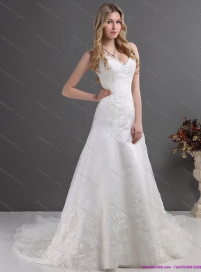 The Most Popular Lace Maternity Wedding Dress with Spaghetti Straps