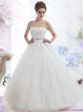 The Super Hot One Shoulder Wedding Dress with Appliques