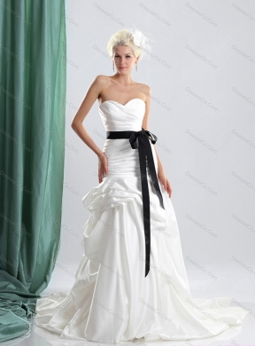 Sturning Colored Wedding Dress with Ruching