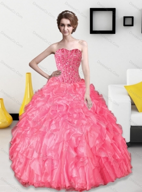 Discount Beading and Ruffles Quinceanera Dresses
