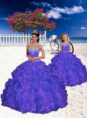 Most Popular Purple Princesita Dress with Appliques and Beading