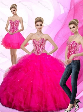Gorgeous Beading and Ruffles Quinceanera Dresses