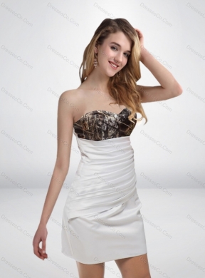 Column Mini Length Camo Prom Dresses