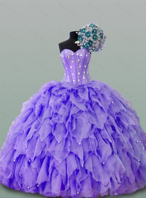 Gorgeous Quinceanera Dress with Beading and Ruffles for