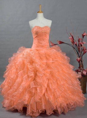 Fashionable Quinceanera Gowns with Beading and Ruffles