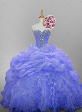 Luxurious Quinceanera Dress with Beading and Ruffled Layers