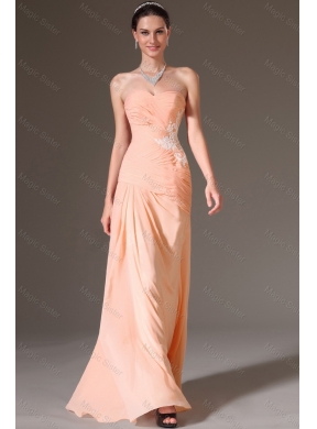 Luxurious Column Appliques Prom Dresses