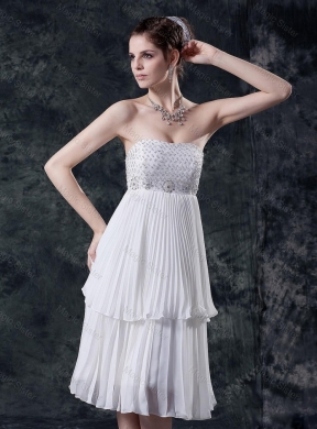 Luxurious Empire Strapless Prom Dress with Beading