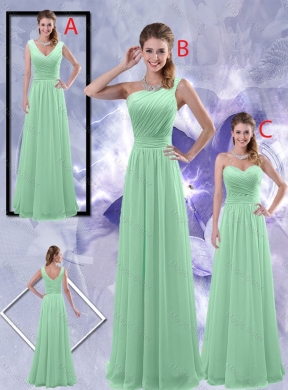 Perfect Zipper up Ruched Dama Dress in Apple Green