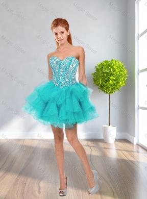 Unique Ball Gown Beaded Prom Dress in Multi Color