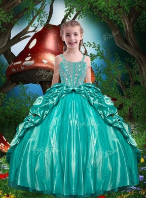 Pretty Straps Beading Little Girl Pageant Dresses