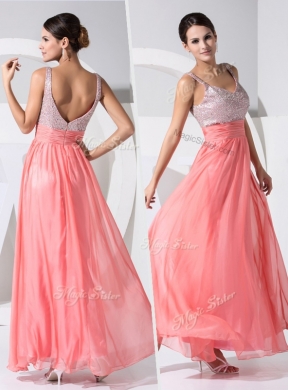 New Arrivals Empire Straps Sequins HomecomingDress in Watermelon