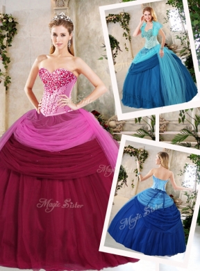 Pretty Ball Gown Beading Quinceanera Dress Fall