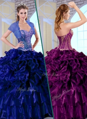 Luxurious Ball Gown Quinceanera Dress with Ruffles and Appliques