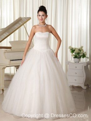 Ball Gown Wedding Dress With Long For Church
