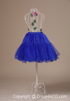 Custom Made Peacock Blue Petticoat