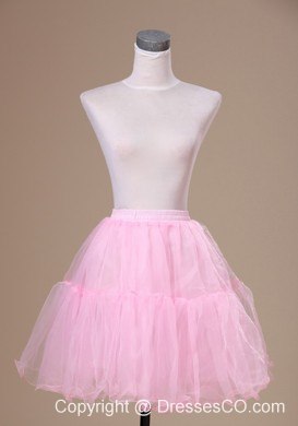Mini-length Customize Baby Pink Petticoat