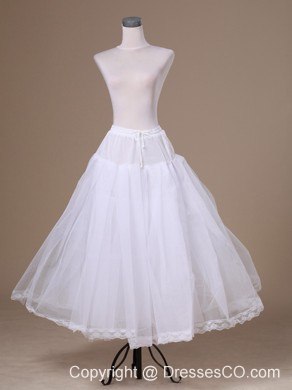A-line Tulle Long Pretty Wedding Petticoat