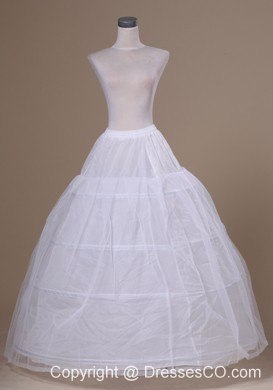 Fashionable Tulle And Organza Long Wedding Petticoat