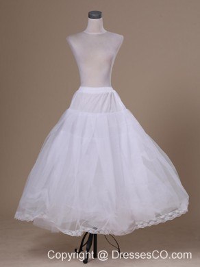 White Hot Tulle Ankle-length Petticoat