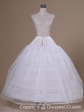 White Tulle Long Petticoat