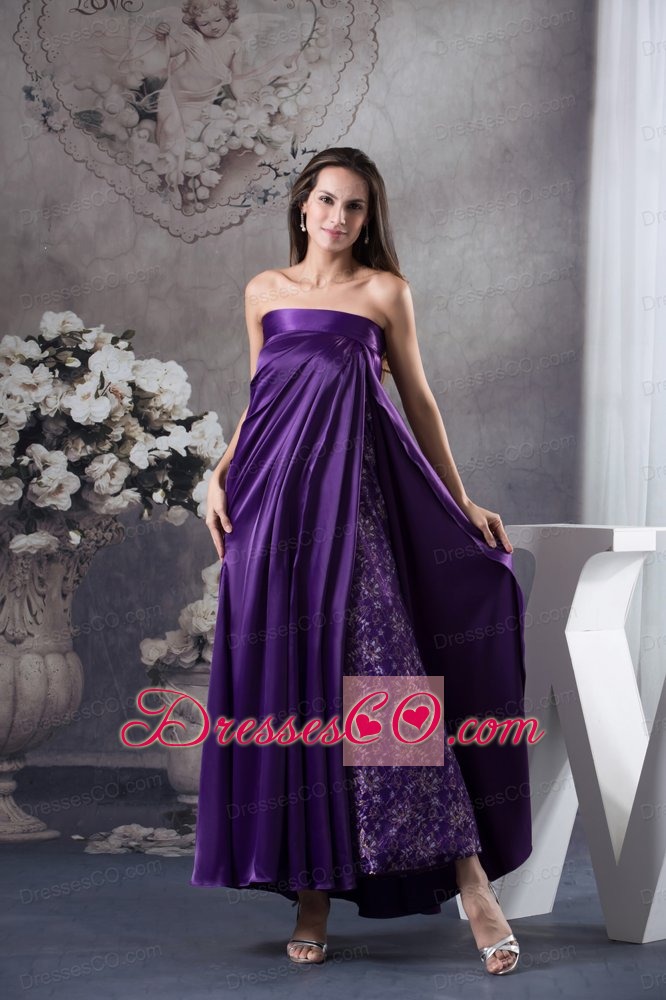 Beautiful Strapless Ankle-length Empire Mother Of The Bride Dress