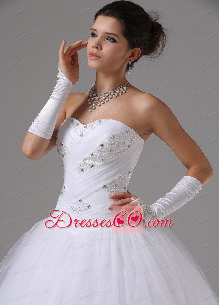 Ball Gown Wedding Dress With Ball Gown Beaded Bodice