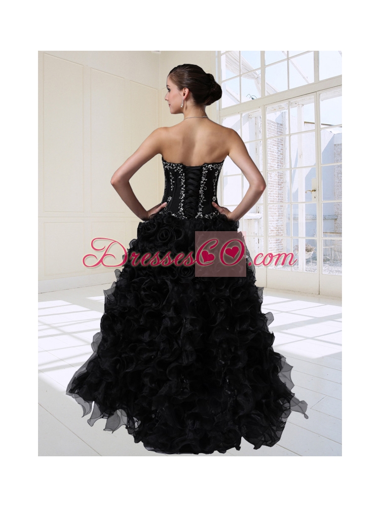 Exquisite High Low Beading and Ruffles Prom Dresses