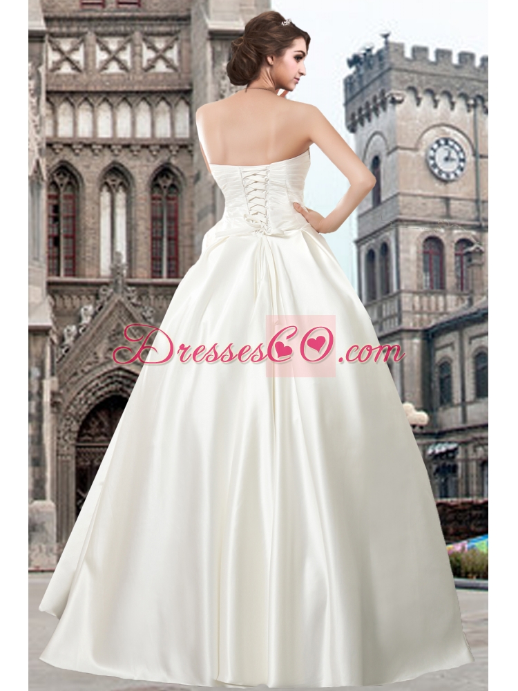 Beautiful Princess Floor Length Wedding Dress for