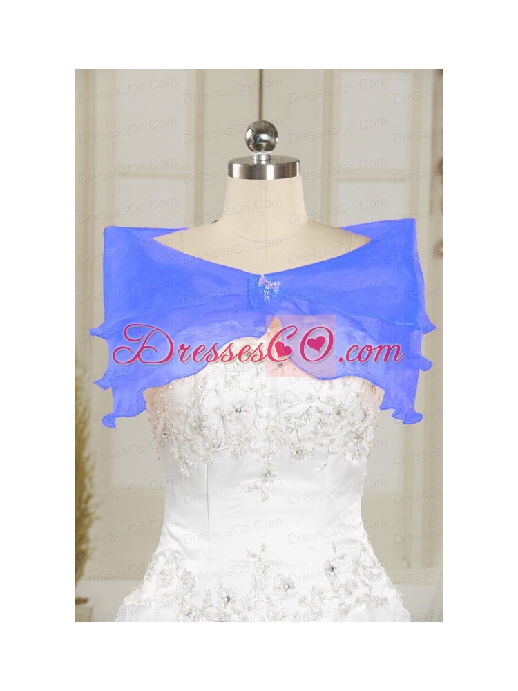 Cheap Royal Blue Quinceanera Dress with   Appliques and Beading