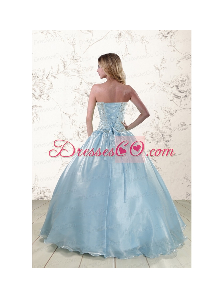 Classic  Beading Quinceanera Dress with   Strapless
